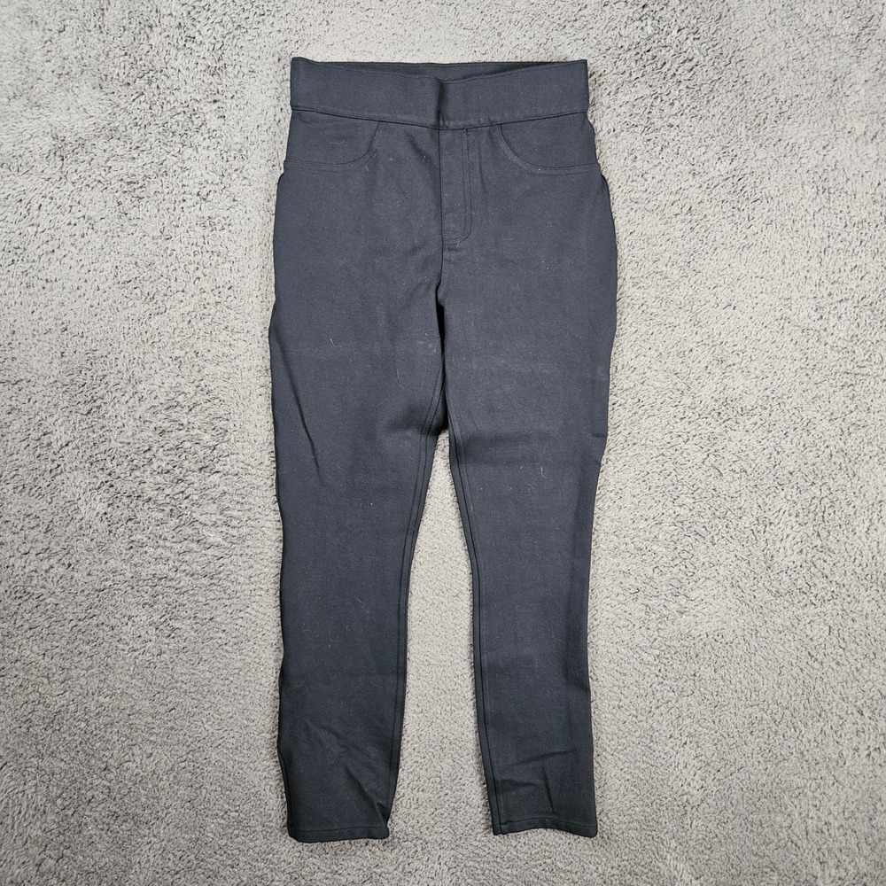 Spanx The Perfect Pant Back 4-Pocket‎ Skinny Black Ponte Leggings Womens S